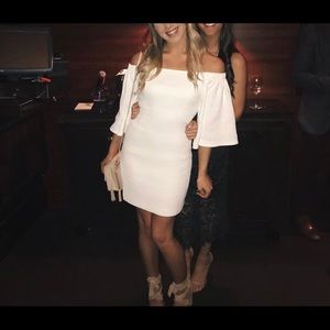 White off the shoulder dress